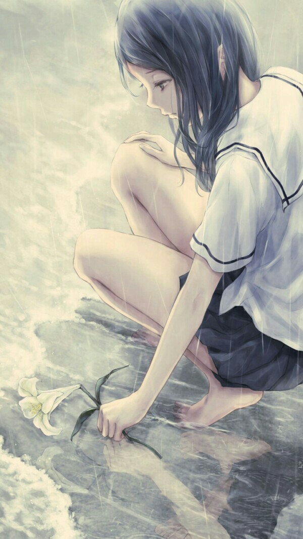 伤感女生动漫图片